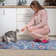 thumbnail image 3 of Blue Paisley and Floral Pattern Kitchen Rugs Sets Of 2,Anti Fatigue Kitchen Mat Rugs Non Slip Washable,Decorative Kitchen Floor Mats for Kitchen,Sink,Laundry,17"x30"+17"x47", 3 of 7