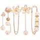 thumbnail image 1 of broches de perlas para suéter, chal, alfiler de seguridad, accesorios de ropa, 1 of 8