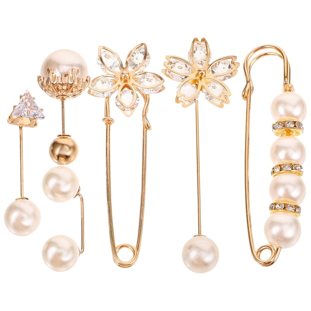 broches de perlas para suéter, chal, alfiler de seguridad, accesorios de ropa