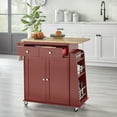 thumbnail image 5 of Target Marketing Systems Sonoma Kitchen Cart, Red, 5 of 5
