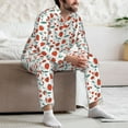 thumbnail image 7 of Lsque Strawberries Pattern Long Sleeve Pajama Set for Men - Soft 2-Piece Sleepwear and Loungewear Set with Pockets, Comfy Nightwear-XX-Large, 7 of 7
