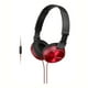 thumbnail image 1 of Audífonos On Ear Sony MDR-ZX310AP Plegables Rojos, 1 of 4