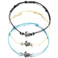 thumbnail image 1 of Mini Tortuga Tobillera Pulsera Vintage Diseño Lindo Conjunto De Tobilleras Cuerda De Cera Ajustable Joyería Accesorios De Personalidad Regalo Para Vacaciones De Aniversario 3 Piezas Moyic AP006888-02, 1 of 6
