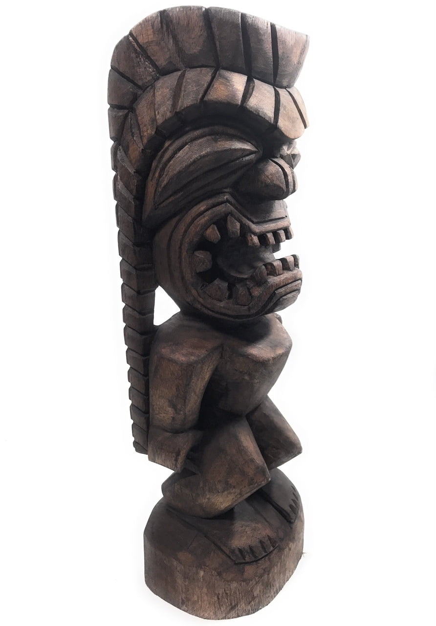 Traditional Tiki Kuka Ilimoku 20" - Antique Brown Authentic | #
