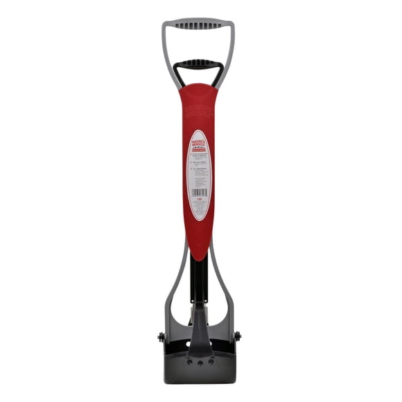 Nature’s Miracle Jaw Scoop, Medium, Spring-Action Rubber Grip Handles, Pet Mess Cleanup