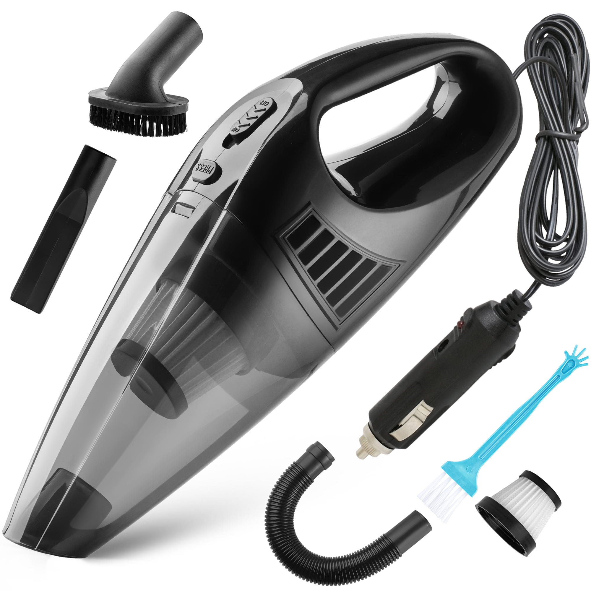 Office and Car Use-Grey Portable Small Attachments Fit Most Car Vacuum Cleaner for Kitchen 