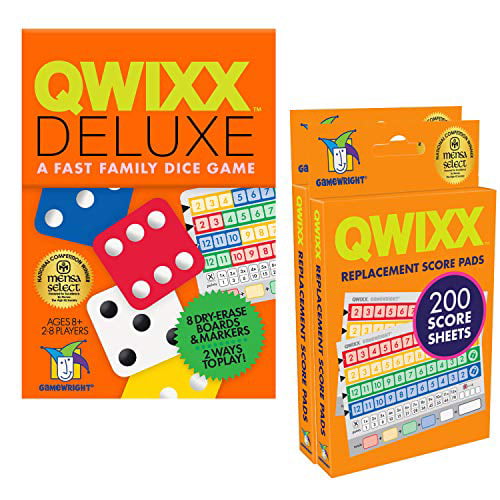 Qwixx Deluxe 400 Score Pads Walmart.com