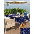 thumbnail image 5 of Outdoor Tablecloth with Umbrella Hole for Patio/Picnic/Party/Camping, Nautical Ship Waterproof Table Cloth Rectangle Table Cover Washable, Blue Vintage Coastal Ocean Lighthouse Map (54"x 80"), 5 of 8
