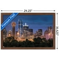 thumbnail image 3 of Texas - Dallas Skyline Wall Poster, 14.725" x 22.375" Framed, 3 of 6