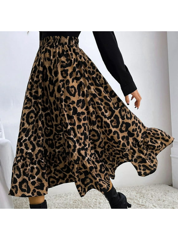 Suede Skirt Long