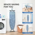 thumbnail image 2 of KK KINGRACK Ironing Board, Iron Board Full Size with Hanger & Rotating Nonslip Feet, 7 Level Height Adjustable, 43x13 in, Blue, 2 of 8