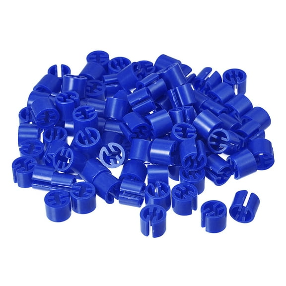 150pcs Clothes Hanger Markers Blank Tags, Fit 3.5mm Rod Garment Color Label for Clothing Hangers, Deep Blue