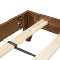 thumbnail image 6 of Mid-Century Modern Platform Bed Wood Slat Support with No Box Spring Needed, 6 of 12