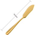 thumbnail image 2 of ORUYROP 8 Pieces Butter Knives, Stainless Steel Cheese Spreader (Gold), 2 of 6