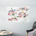 thumbnail image 1 of Rose Tapestry, Vintage Floral Bouquets with English Roses Wildflowers Botanical Natural Summer Time, Wall Hanging for Bedroom Living Room Dorm Decor, 60W X 40L Inches, Multicolor, by Ambesonne, 1 of 2
