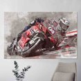thumbnail image 1 of Large Motorcycle Wall Art Perfect for Office or Garage with Personalized Gift Box Option - MotoGP Inspired Canvas Decor, 1 of 1