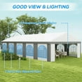 thumbnail image 4 of Resenkos Canopy, Outdoor Canopy Tent,16' x 32' Heavy-duty Large Wedding Tent, Outdoor Carport Garage Party Tent, Gray, 4 of 11