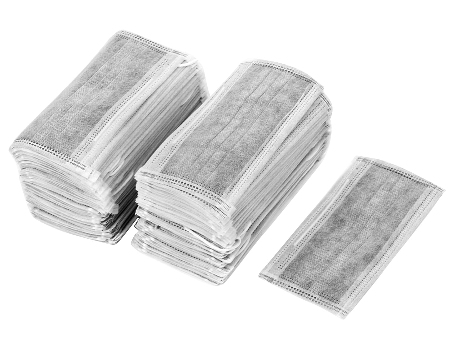 Unique Bargains 100 Pcs Stretchy Ear Loop Dustproof One-off Face Mask Gray by