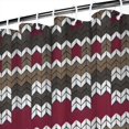 thumbnail image 3 of Boho Red Knitted Ethnic Pattern Shower Curtain 84"x72" ,Bathroom Decorative Shower Curtains Set with 12 Hooks,Modern Waterproof Washable Shower Curtain, 3 of 6