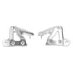 thumbnail image 1 of Par de soportes de montaje para faros delanteros aptos para Honda Hornet 900 CB900 919 CB400 VTEC 1 2 3 4Plata, 1 of 5