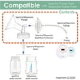 thumbnail image 2 of Maymom Pump Parts Compatible with Spectra S1 S2 9 Plus Breastpump. Not Original Spectra Replacement Pump Parts. Inc 27 mm Flange Backflow Protector Tubing, 2 of 7