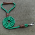thumbnail image 4 of Heavy Duty Nylon Rope Dog Leashes with With comfortable and durable leather handles, handmade dog leash using strong Nylon rope for Small Medium and Large Dogs, 4 of 8