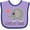 Lavender and Purple, variant on Inktastic Loved by Nana Grandchild Elephant Boys or Girls Baby Bib