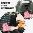 thumbnail image 4 of Uemuo Turtle Chrysanthemum Printed Car Back Seat Protector,2 Pcs Backseat Car Organizer, Kick Mats Back Seat Protector , Back Seat Organizer for Kids, 4 of 8