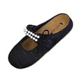 thumbnail image 2 of DIVVce Mesh Pearl Accent Mary Jane Mules For Women Closed Toe Slip On Comfort Casual Footwear, 2 of 8