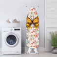 thumbnail image 3 of HELLHERO Butterfly Floral Ironing Board Cover, 15x54 Inch Standard Ironing Board Cover with Elastic Edge and Hook and Loop Fasteners Scorch and Stain Resistant Cotton Ironing Covers, 3 of 5