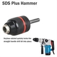 thumbnail image 3 of Adaptador de Mandril SDS de 3 Mordazas para Martillos SDS-Plus de la Serie , Mandril Sin Llave de 3 Mordazas de 1/2 Pulgada con Vástago SDS-Plus, 3 of 6