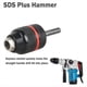 thumbnail image 3 of Adaptador de Mandril SDS de 3 Mordazas para Martillos SDS-Plus de la Serie , Mandril Sin Llave de 3 Mordazas de 1/2 Pulgada con Vástago SDS-Plus, 3 of 6
