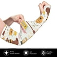 thumbnail image 3 of Fotbe Cute Bee Honey Jar Hive Bear UV Sun Protection Arm Sleeves - Tattoo Cover Up - Basketball Arm Sleeve UPF 50 Cooling for Men Women, 3 of 8