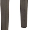 thumbnail image 6 of Benjara Rectangular Fabric Bench with Wooden Tapered legs- Charcoal Gray, 6 of 7