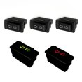 thumbnail image 2 of 1 Pair Car Window Lifter Switch With Red Lamp Auto Power Window Car Button Switch Accessories 12-24V, 2 of 7