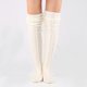 thumbnail image 1 of Medias de punto para mujer y niña, calcetines por encima de la rodilla, calcetines de invierno, calentadores de piernas, 1 of 2