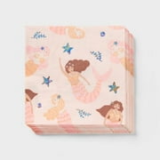 Pink Mermaid Lunch Napkin 30ct -