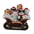 thumbnail image 4 of Estatua de gatito navideño iluminado, escultura de resina en miniatura, hermosa, hecha a mano 155 x 85 x 145 cm, 4 of 9