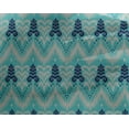thumbnail image 4 of oneOone Georgette Viscose Tissu Chevron & Tourbillon Ikat Tissu Imprimé BTY 42 Pouces de Large, 4 of 4