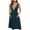 DT-Navy, variant on Women's Contrast Strap Slip Dress, Pocketed, Evening Event & Date Night Outfit, Stretchy Jersey Fabric