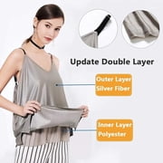 Maternity Protection Suit,Anti-Radiation Dresses 100% Silver Fiber Shield for Women Electromagnetic Radiation Protective Tanks Clothes
