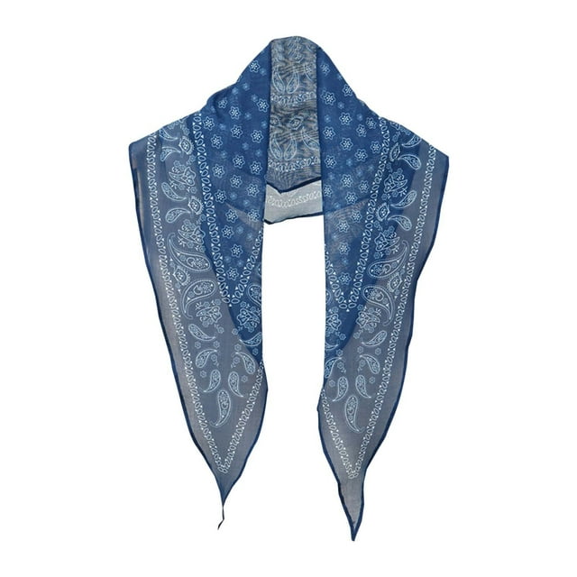 Aocisk Classic Italian Bandana Versatile Headband Scarf Paisley Pattern Accessory for Every Occasion Blue One Size
