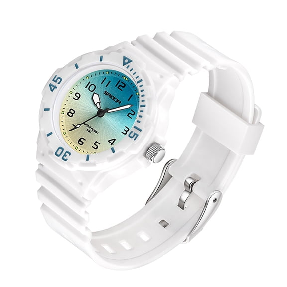 Women's Watch Waterproof Nurse Watch Sport Analog Wrist Watches Small Simple Casual Ladies Watch Date Wristwatch Silicone Watch with Second Hand