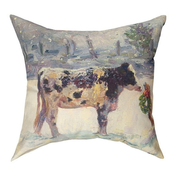 Holly Poly Fiber And Blended Yarn Pillow With Multi Finish SLHOLL