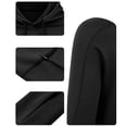 thumbnail image 6 of Dwellite Men's Hooded 50+ Sun T Shirts Long Sleeve Athletic Tops Summer Casual Fishing Shirts Black 2XL, 6 of 8