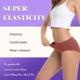 thumbnail image 3 of Sunm Boutique Full Coverage Leak-Proof Period Underwear for Women, 5-Pack Bamboo Mid-Rise Menstrual Panties, Quick Absorbing Breathable, 3 of 7