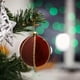 thumbnail image 4 of Adorno navideño colgante de cristal flocado para la decoración del árbol de Navidad | Colgante de plástico irrompible para la decoración de fiestas en tiendas y interiores, 4 of 6