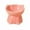 Pink, variant on Elevated Ceramic Cat Food Bowl Large Capacity Pet Feeding Dish Neck Support Design Measuring 5.12x4.13 Inches (Green/2)
