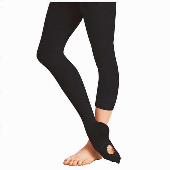 NIEWTR Ballet Tights For Girls Dance Tights Convertible Tight Ultra Soft Girls Leggings Cotton Full Length Stretchy Kids Pants Footless(A-Black,11-14 Years)