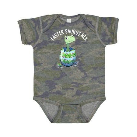 

Inktastic Easter Saurus Rex Dinosaur Hatching Easter Egg Gift Baby Boy or Baby Girl Bodysuit